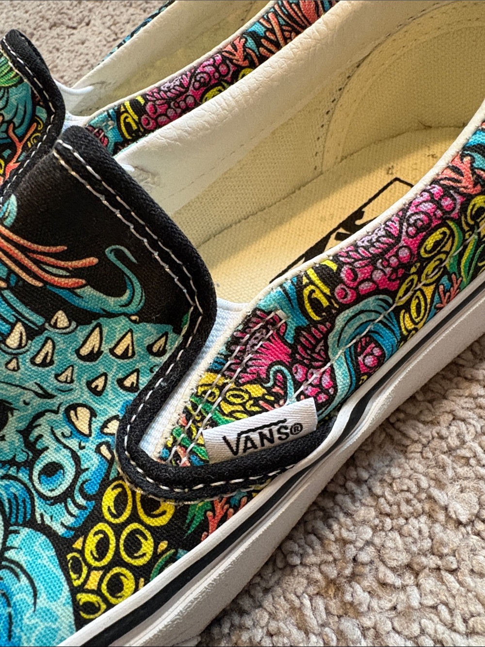 Vans underwater black slip on skate shoes - Picture 2 of 9